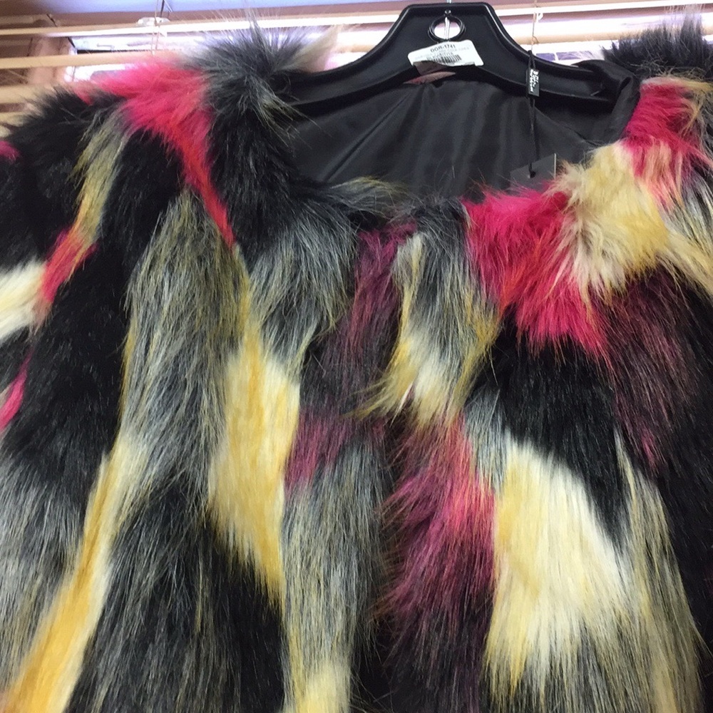 Faux fur jacket
